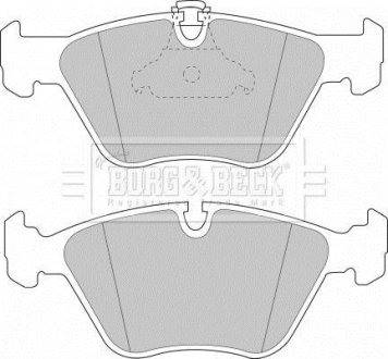 Тормозные колодки дисковые BORG & BECK BBP1590