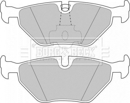 Тормозные колодки дисковые BORG & BECK BBP1591