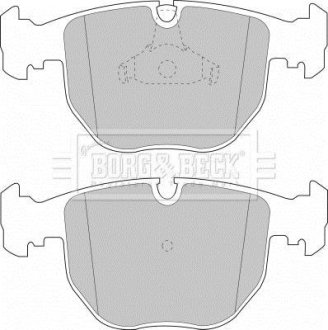 Гальмівні колодки дискові BORG & BECK BBP1595