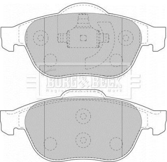 Гальмівні колодки дискові BORG & BECK BBP1731