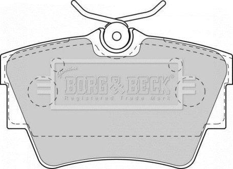 Тормозные колодки дисковые BORG & BECK BBP1813