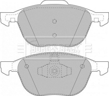 Тормозные колодки дисковые BORG & BECK BBP1864