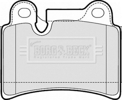 Тормозные колодки дисковые BORG & BECK BBP2053