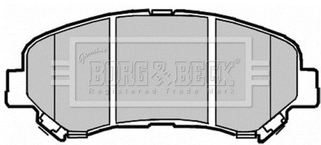 Тормозные колодки дисковые BORG & BECK BBP2084