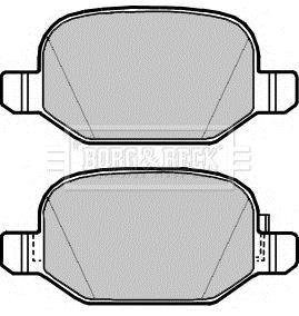 Гальмівні колодки дискові BORG & BECK BBP2412