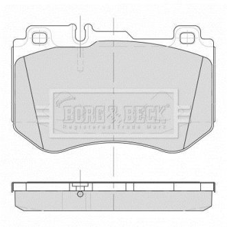 Гальмівні колодки дискові BORG & BECK BBP2501