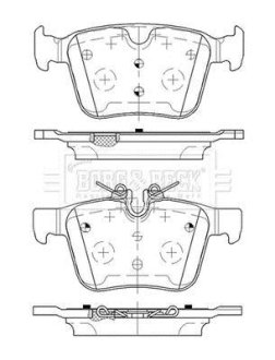 Тормозные колодки дисковые BORG & BECK BBP2516