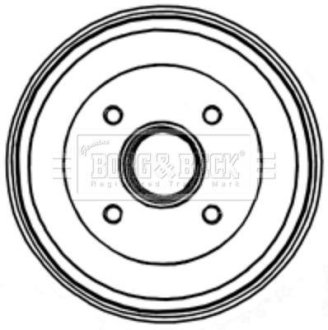 Гальмівні барабани BORG & BECK BBR7205