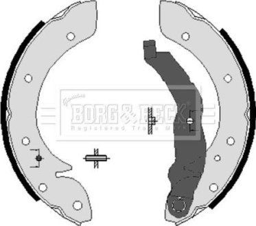 Гальмівні колодки барабанні BORG & BECK BBS6198