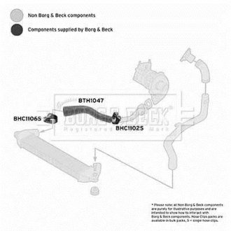 Патрубок BORG & BECK BTH1047