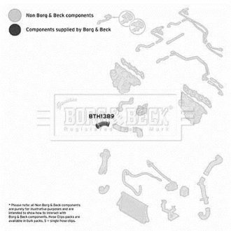 Патрубок BORG & BECK BTH1389