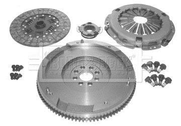 Демпфер + комплект зчеплення + вижимний (переобладнання на одномасовий маховик) BORG & BECK HKF1005