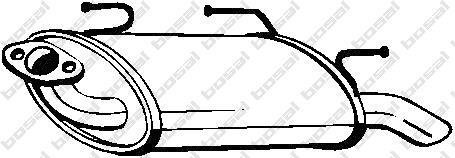 Глушник задня частина NISSAN ALMERA (01-02) (145-611) BOSAL 145611