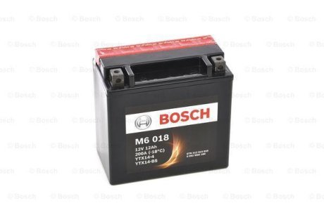 Акумулятор 12В 12Ач 200А(EN) L+ BOSCH 0 092 M60 180