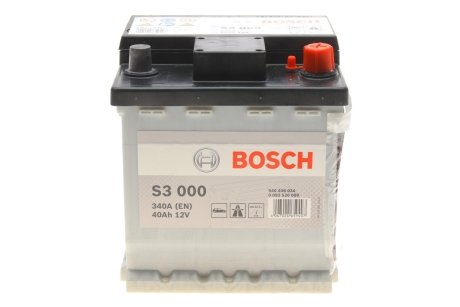 Аккумулятор 12В/40Ач/340А/9,78кг BOSCH 0 092 S30 000