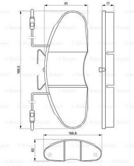 Колодки гальмівні передні RENAULT Messenger B 120.35 BOSCH 0986424080