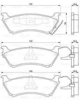 Колодки тормозные дисковые BOSCH 0 986 424 648