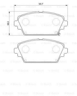 Тормозные колодки дисковые BOSCH 0986424663