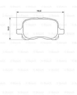 Тормозные колодки, дисковые BOSCH 0986424692