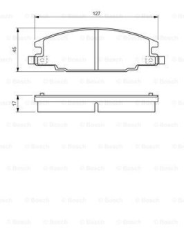 Тормозные колодки, дисковые BOSCH 0 986 460 960