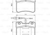 Тормозные колодки, дисковые BOSCH 0986461130 (фото 8)