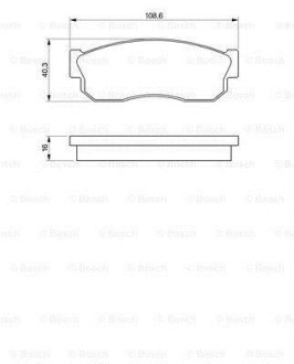 Колодки тормозные BOSCH 0 986 469 580