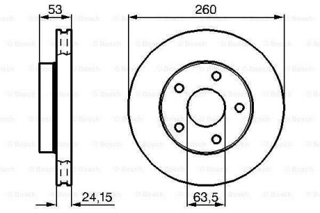 Тормозной диск BOSCH 0986478195