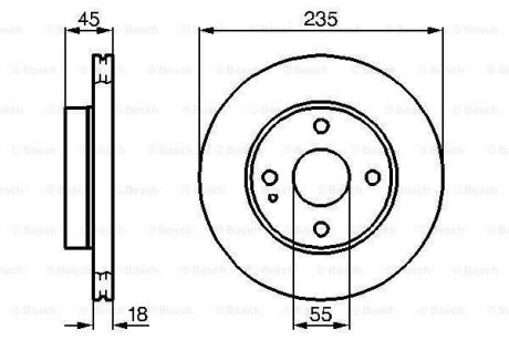 Диск тормозной BOSCH 0 986 478 241