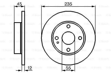 Тормозной диск BOSCH 0986478252