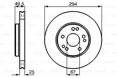 Диск тормозной BOSCH 0 986 478 428