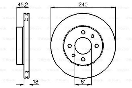 Тормозной диск BOSCH 0986478533