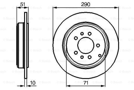 Диск тормозной BOSCH 0 986 478 733