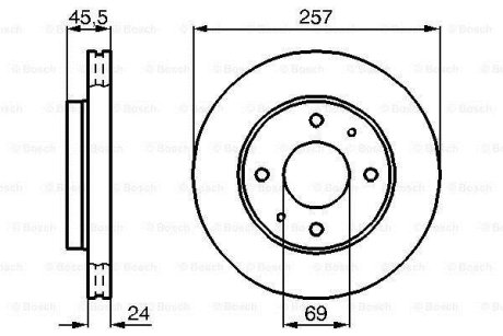 Тормозной диск BOSCH 0986478774