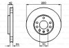 OPEL диск гальмівний передній ASTRA G H 1.8,2.0 98- BOSCH 0986478883 (фото 6)