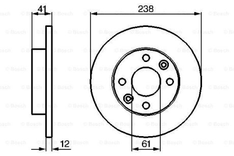 Диск тормозной BOSCH 0 986 479 165