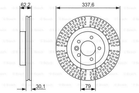 Тормозной диск BOSCH 0986479705