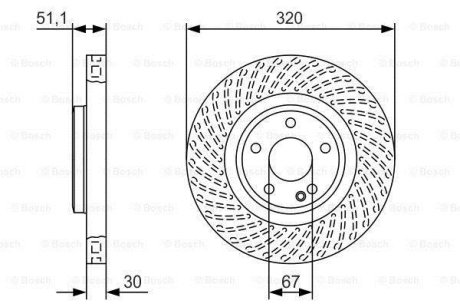 Диск тормозной BOSCH 0 986 479 A59