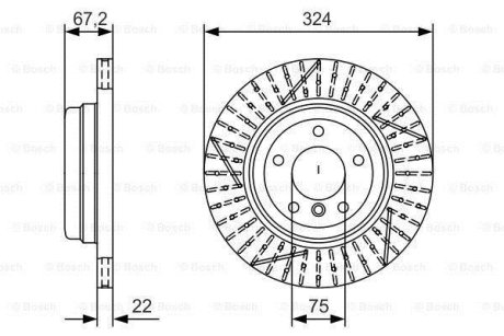 Тормозной диск BOSCH 0986479A78