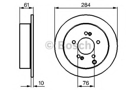 Тормозной диск BOSCH 0986479C61