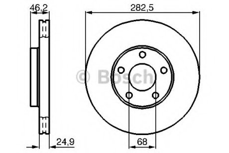 Гальмівний диск BOSCH 0986479C81