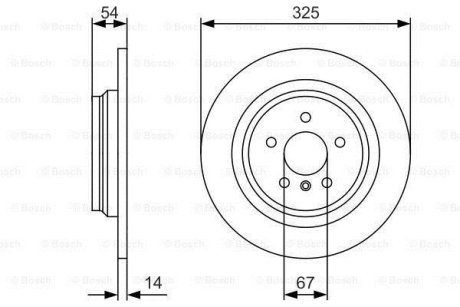 Диск гальмівний BOSCH 0986479D10 (фото 1)