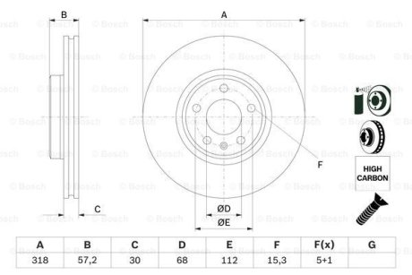 Тормозной диск BOSCH 0986479E49