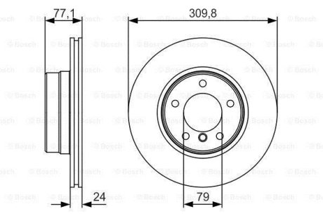 Тормозной диск BOSCH 0986479S29