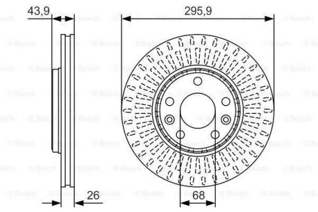 Диск тормозной BOSCH 0986479S93