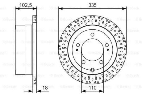 Диск гальмівний BOSCH 0 986 479 U32