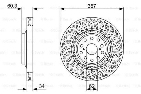 Диск тормозной BOSCH 0 986 479 V64