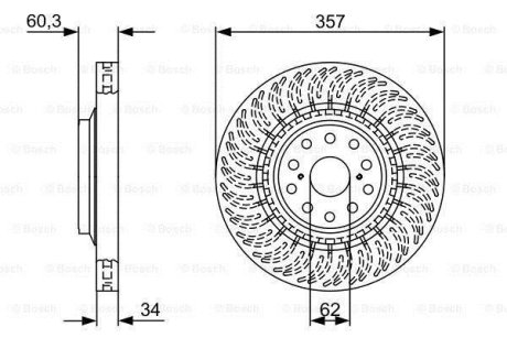 Диск тормозной BOSCH 0 986 479 V74