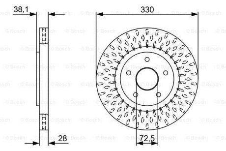 Тормозной диск BOSCH 0986479V85