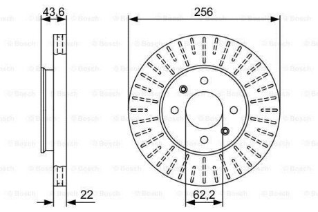 Диск тормозной BOSCH 0986479V96