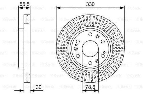 Диск тормозной BOSCH 0 986 479 W30